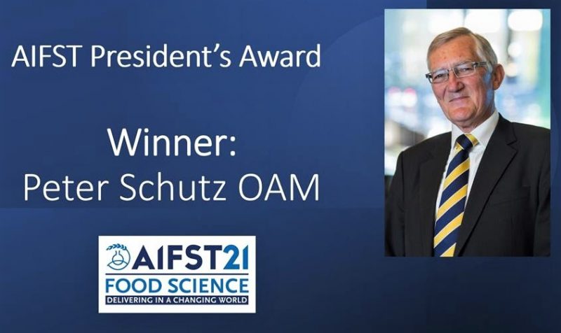 Peter Schutz wins AIFST President’s Award