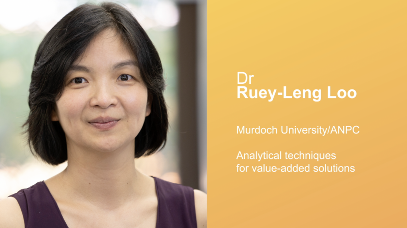 Analytical techniques for value-added solutions – Dr Ruey-Leng Loo