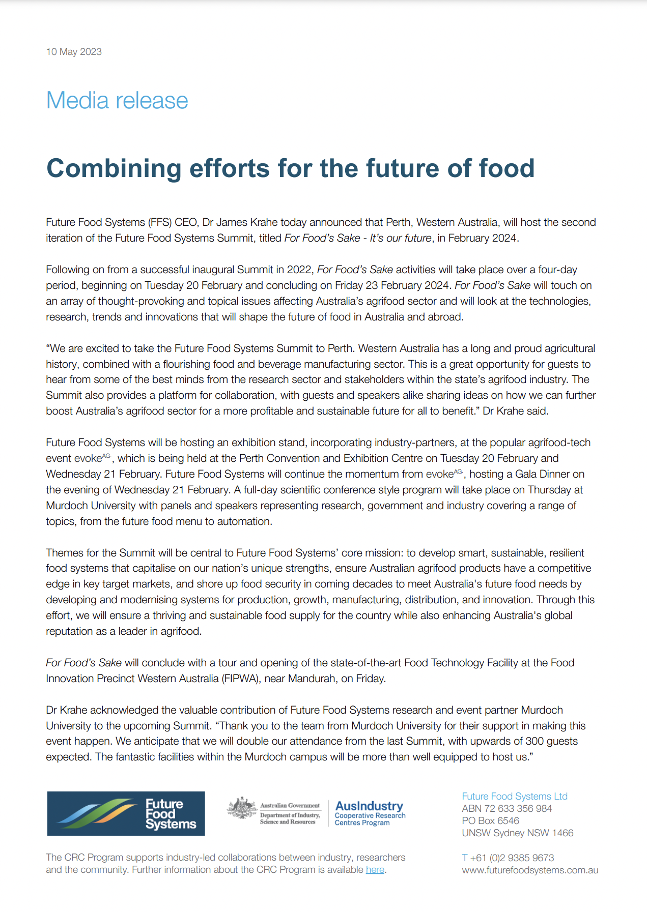 2024 Future Food Systems Summit Announcement Future Food Systems   2024 Future Food Systems Summit Announcement 